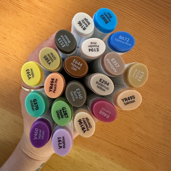 Ohuhu Alcohol Markers Fine Point / Brush / Chisel - Lot of 37 - Picture 3 of 3